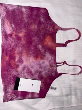 Nike Tie-Dye Pink and Purple Athletic Tank Top